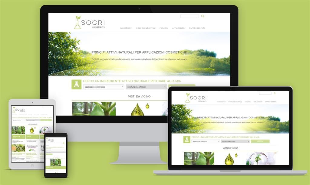 Creazione di un sito web per il settore cosmetico