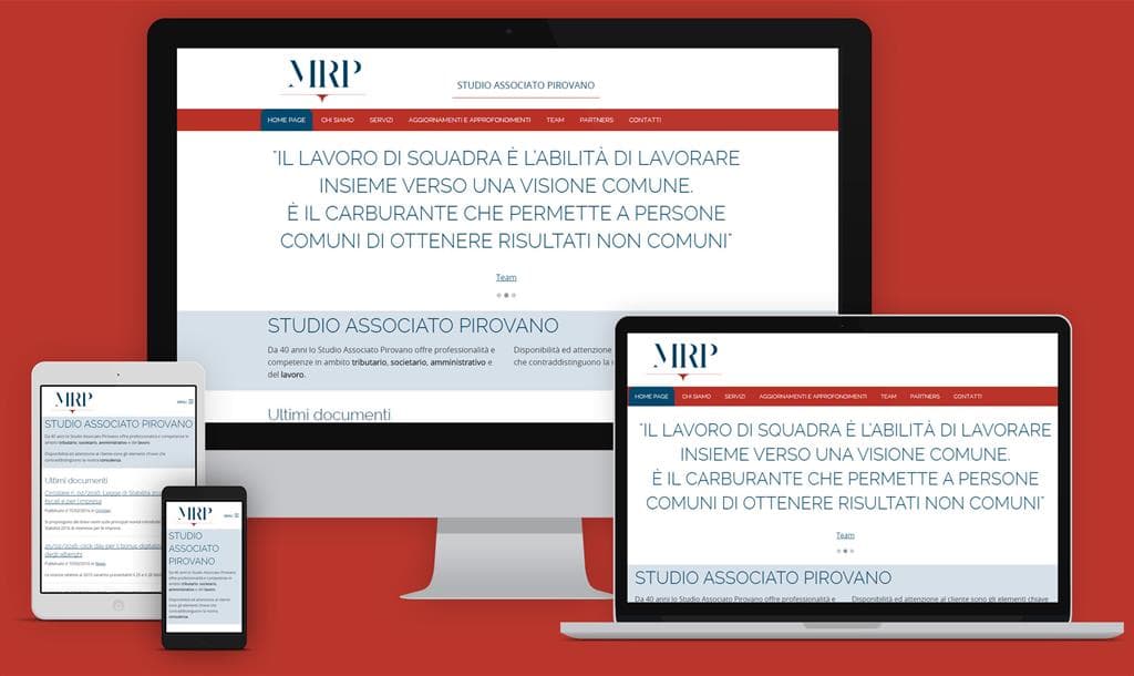 Creazione di un sito web per uno studio di commercialisti e consulenti del lavoro