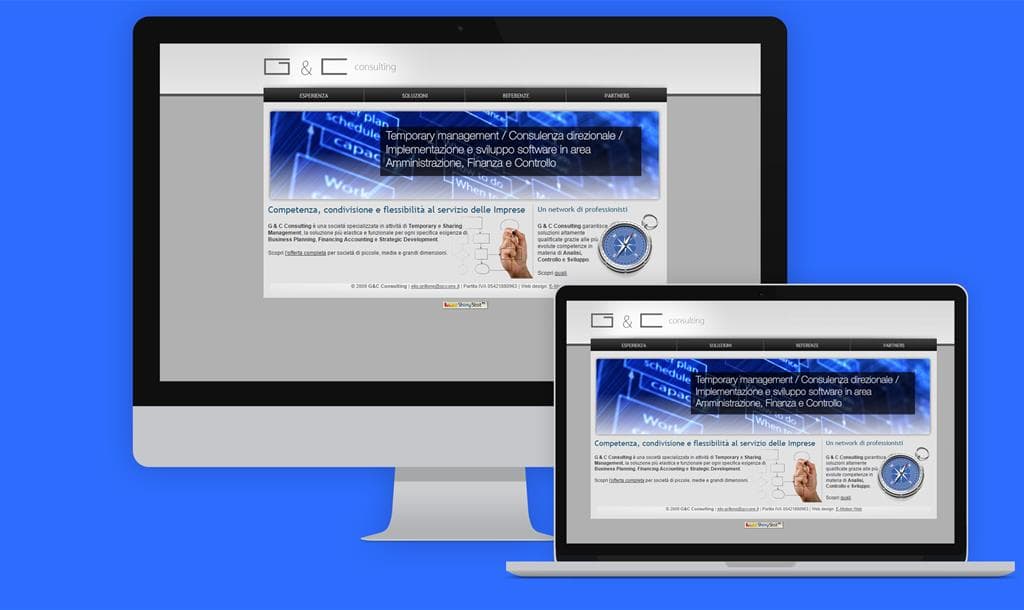 Realizzazione di un sito web per consulenti aziendali