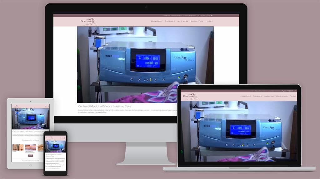 Realizzazione di un sito web per un centro medico estetico