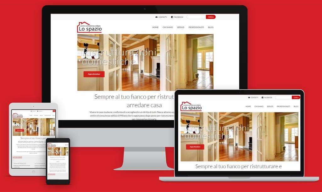 Realizzazione di un sito web per un'impresa edile