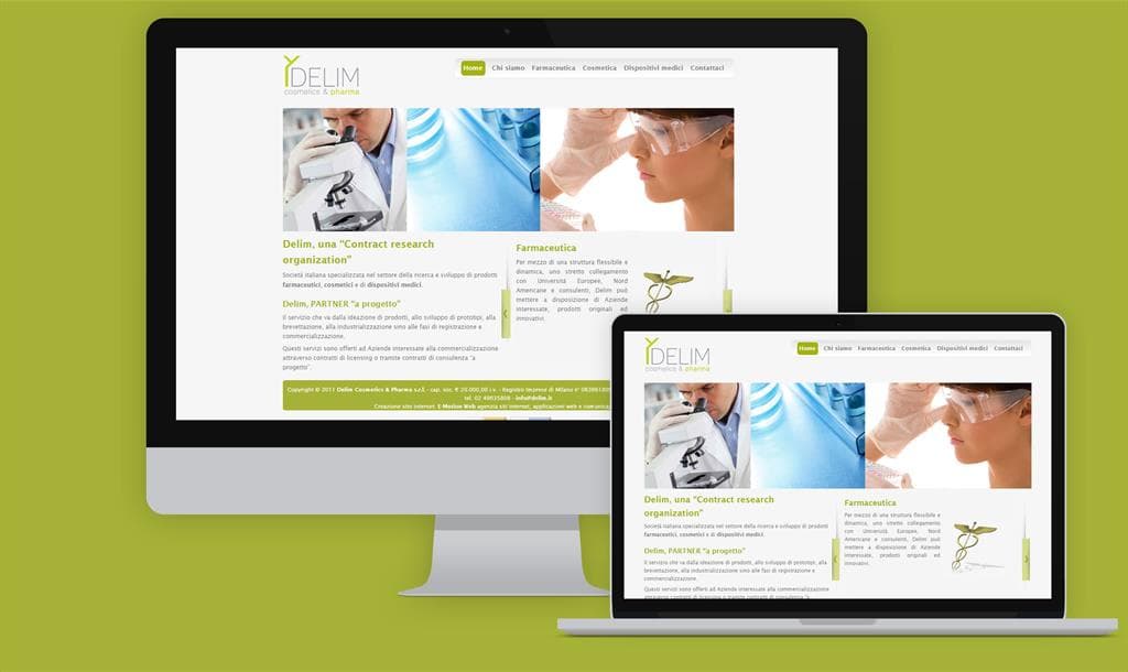 Creazione di un sito internet per il settore farmaceutico