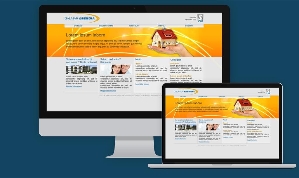 Creazione di un sito internet per il settore dei servizi energetici
