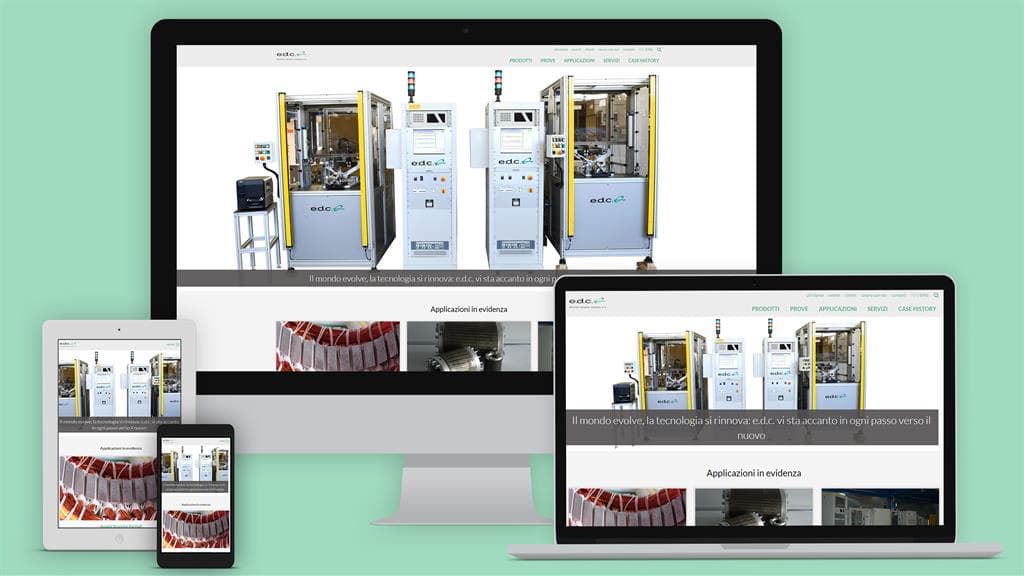 Realizzazione di un sito web per il settore del collaudo dei motori elettrici