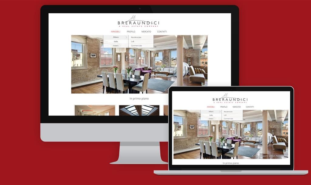 Realizzazione sito internet responsive per agenzia immobiliare Breraundici