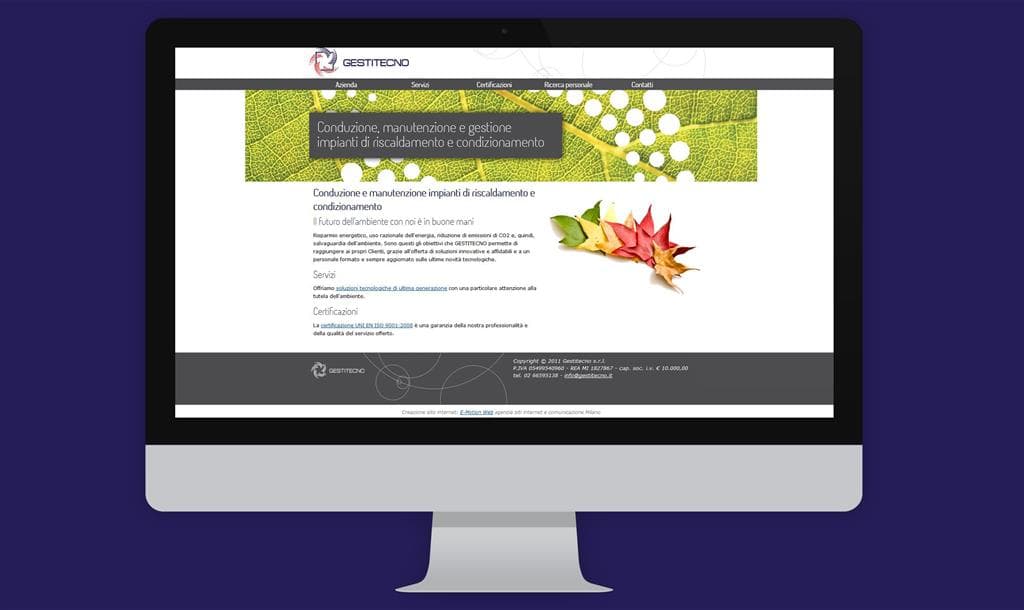 Creazione di un sito web per il settore termotecnico