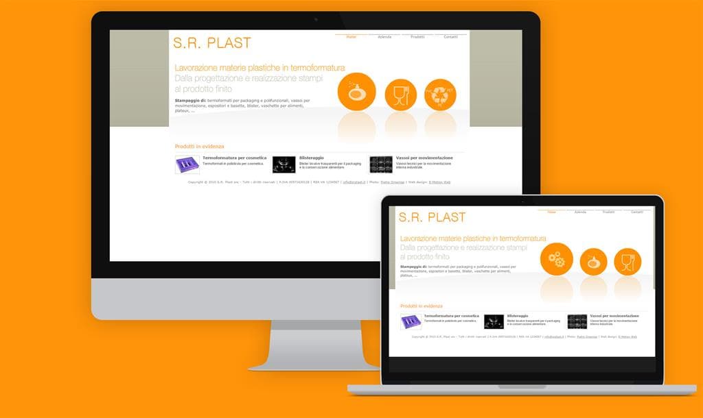 Realizzazione sito internet per produttore di termoformati per packaging SR Plast