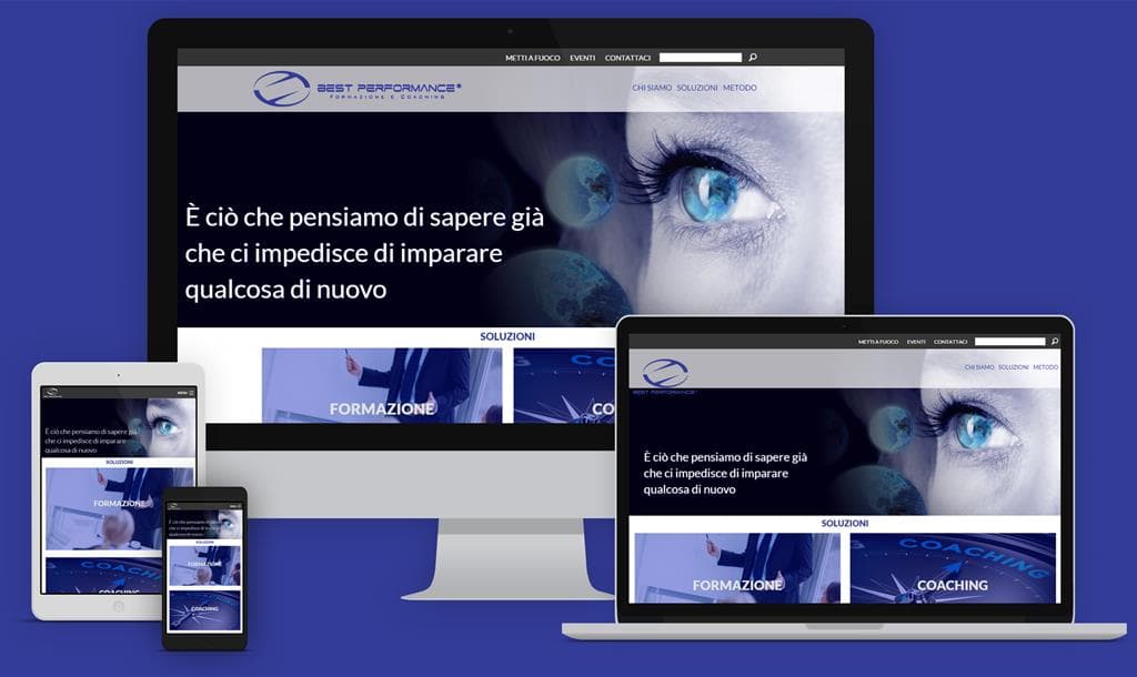 Creazione di un sito web per il coaching e la formazione aziendale