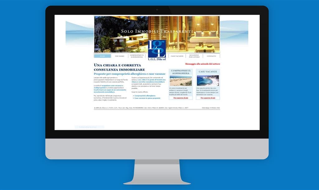 Creazione sito web per agenzia immobiliare LGL Dike